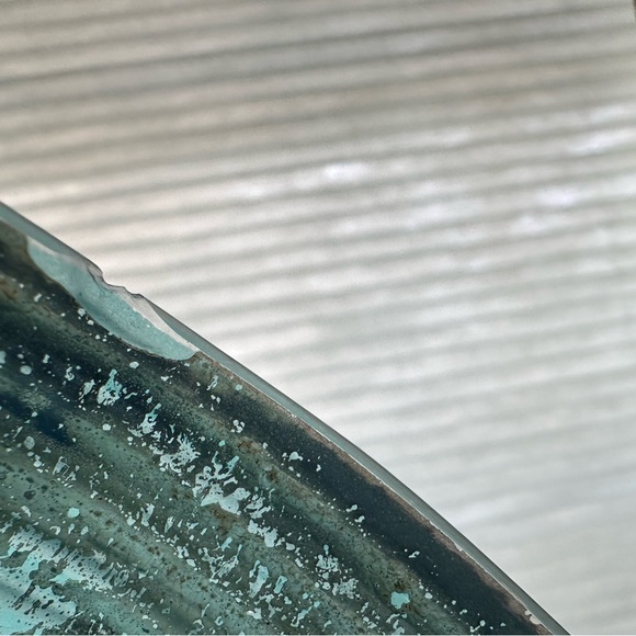 Crate&Barrel Set of Frosted Aqua Votive ~4x4” Mercury Glass Look - Picture 11 of 12